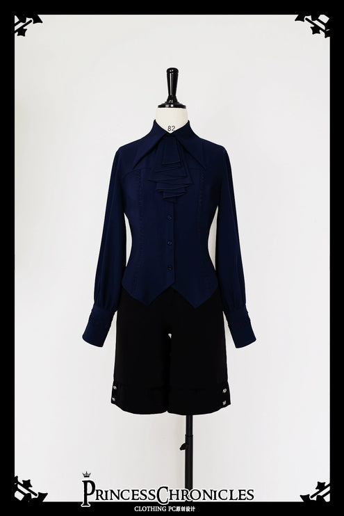 Princess Chronicles Ouji Sleeve Shirt Gothic Tailored Elegant Mutton Leg Top