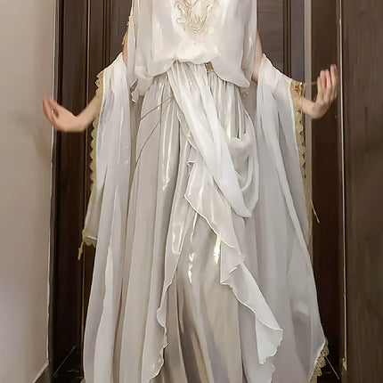 Judgment Angel Original Lolita Design Dress - Greek Goddess Style Ethereal Cape Long Dress