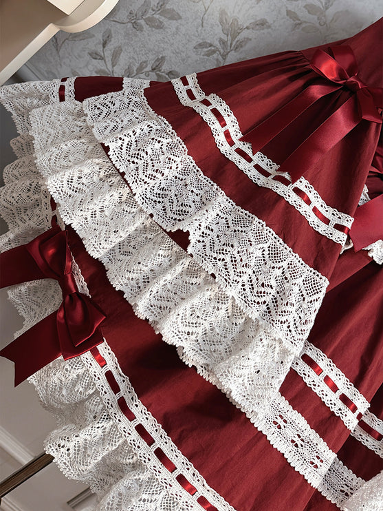 Vintage Charm Lace Lolita OP Dress