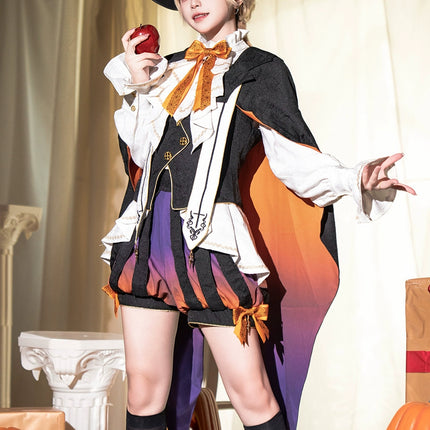Original Carnival Night Lolita Prince-Style 2D Private Setting Cape + Shorts Performance Daily Set