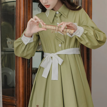 French Retro Lolita JK Dress Vintage Dress Cloak Suit