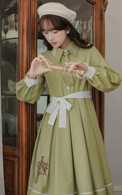 French Retro Lolita JK Dress Vintage Dress Cloak Suit