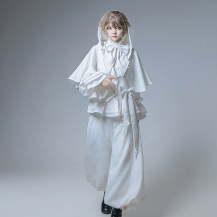 XS-2XL Vintage Prince Cape Coat with Bunny Ears Lolita Gown