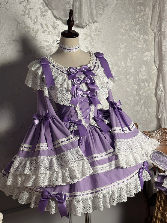 Vintage Charm Lace Lolita OP Dress
