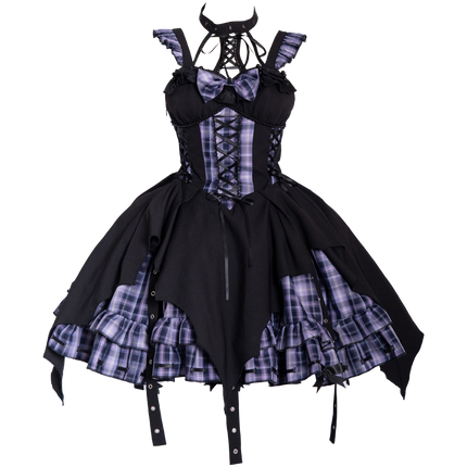 Rockwave Irregular Subculture Plaid JSK Dress