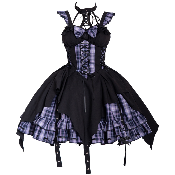 Rockwave Irregular Subculture Plaid JSK Dress