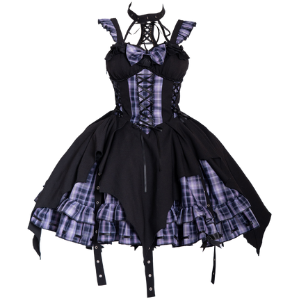 Rockwave Irregular Subculture Plaid JSK Dress