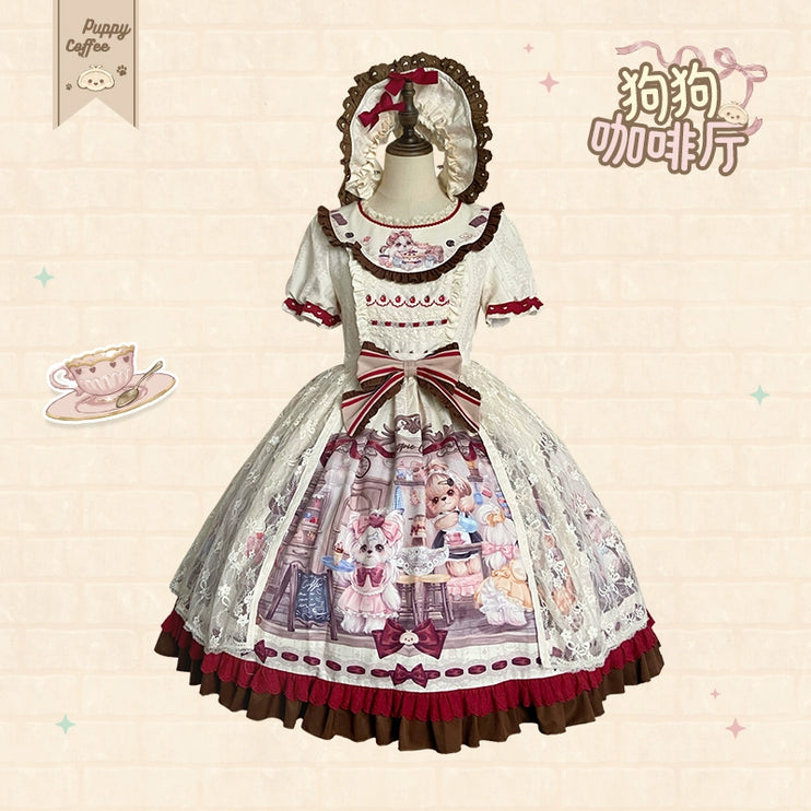 Pastel Paradise: Adorable Character Lolita OP - Multiple Colors Available