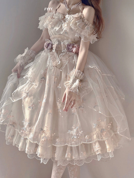 S-XXL Flora Flower Goddess JSK Elegant Lolita Dress