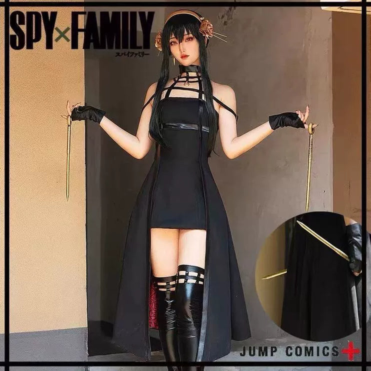 S-XXL Spy x Family Yor Cosplay, Thorn Princess Dress Cos