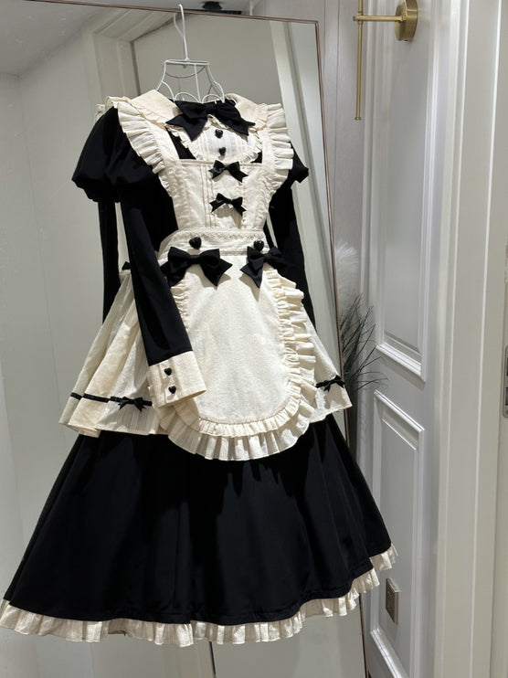 Hawthorn Berry Classic Apron OP Dress Elegant Maid Lolita Dress