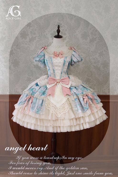 Lolita Enchanted Garden Lace Ruffled OP Dress