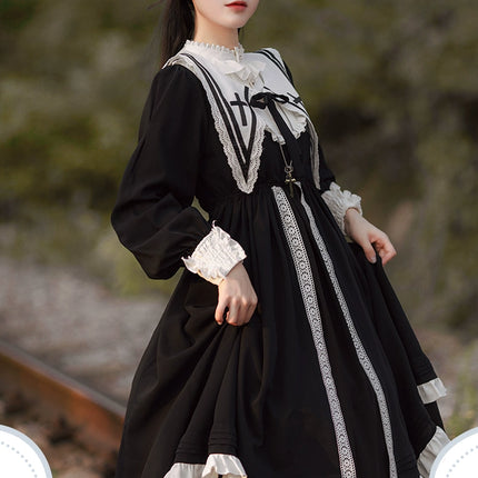 Ouji Large Hem CLA Series Nun Style OP Lolita Dress