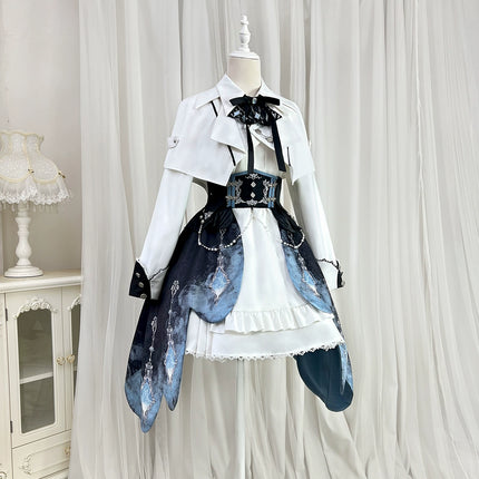 Indigo Lord Lolita — British Academy Style Lolita Dress | Military Lolita & Knight-style Skirt Set