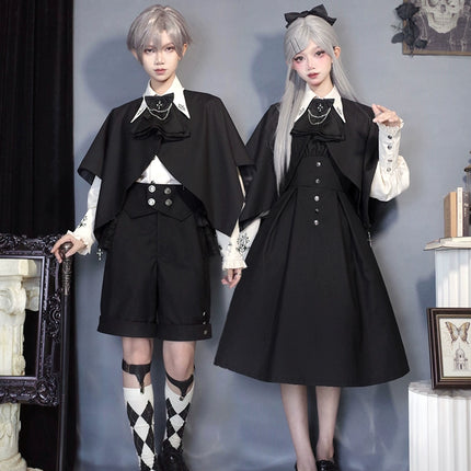 S-XL Original Ouji Dresses Cloak Black Lolita JSK Prince Dress Style