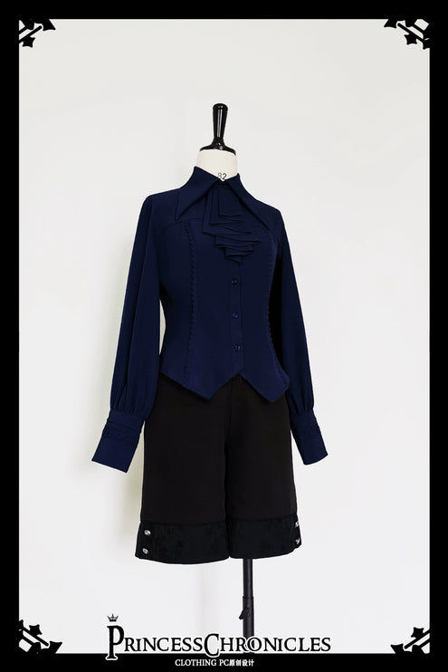 Princess Chronicles Ouji Sleeve Shirt Gothic Tailored Elegant Mutton Leg Top