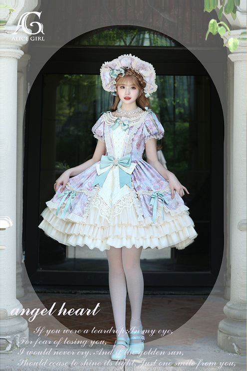 Lolita Enchanted Garden Lace Ruffled OP Dress