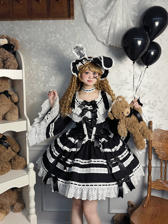 Vintage Charm Lace Lolita OP Dress