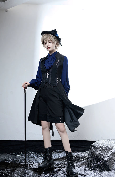 Princess Chronicles Ouji Tuxedo Vest Retro Lolita Prince Tailcoat