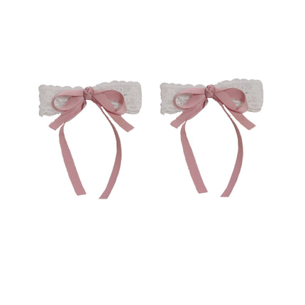 Cute Twin Ponytail Hair Accessory Butterfly Bow Streamer Hair Clips Lolita Sweet Girl Hair Ties