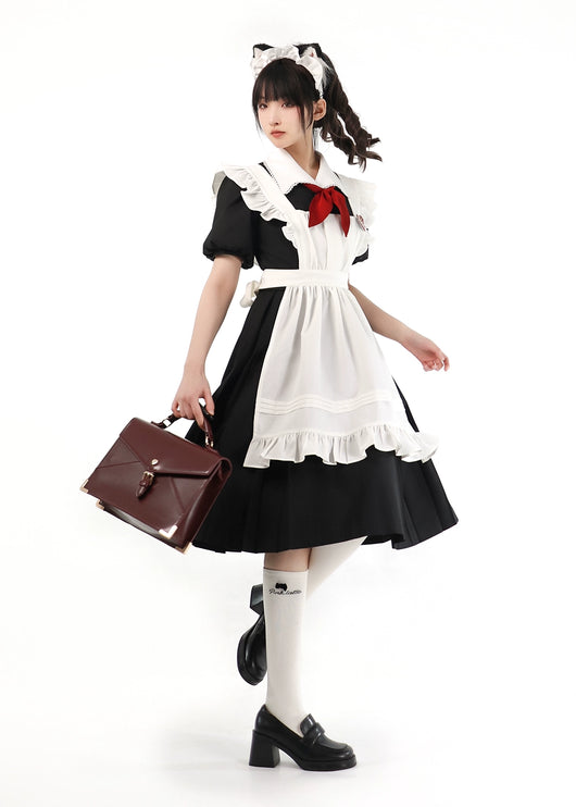 Russian Uniform-inspired Elegance Vintage Dress Uniform Maid Lolita Dress