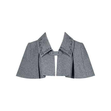 Two - piece Lolita dresses with capes, ruffled tiers and cute bowknots for a charming look