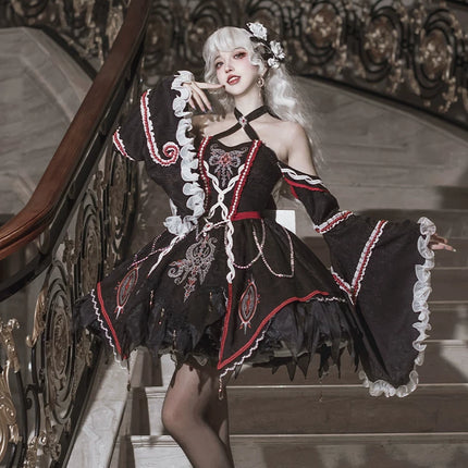 Lolita Phantom Devourer FS Full Set - Cthulhu Dark Gothic Jumper Skirt