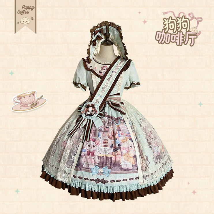 Pastel Paradise: Adorable Character Lolita OP - Multiple Colors Available