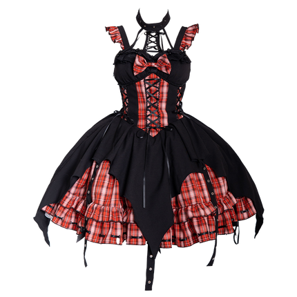 Rockwave Irregular Subculture Plaid JSK Dress