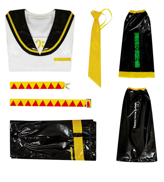 XS-XXL Kagamine Len Hatsune Miku and Kagamine Twins Cosplay School Uniforms