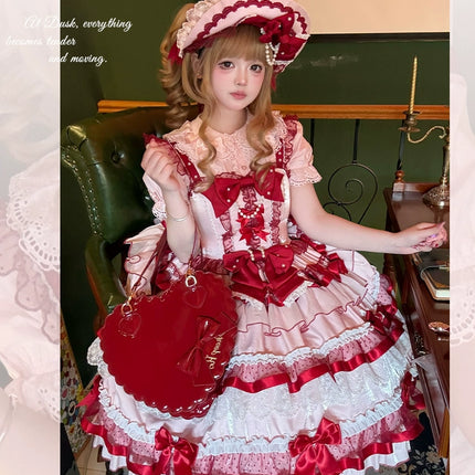 Raspberry Ribbon Vintage JSK - Original Lolita Dress