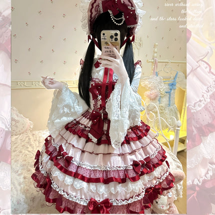 Raspberry Ribbon Vintage JSK - Original Lolita Dress