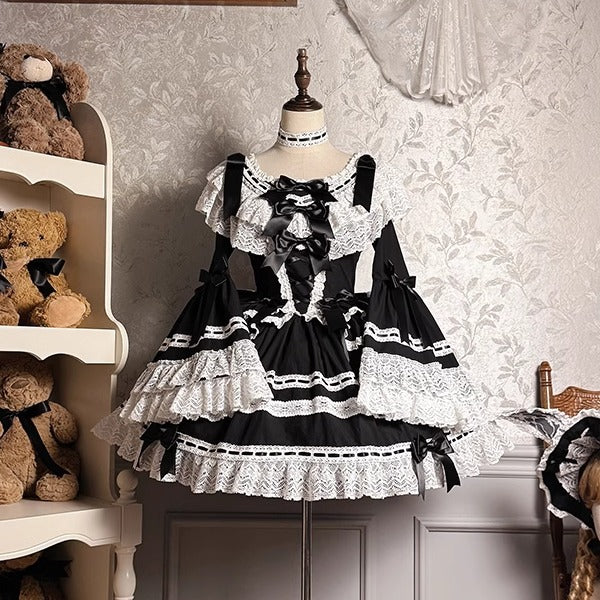 Vintage Charm Lace Lolita OP Dress