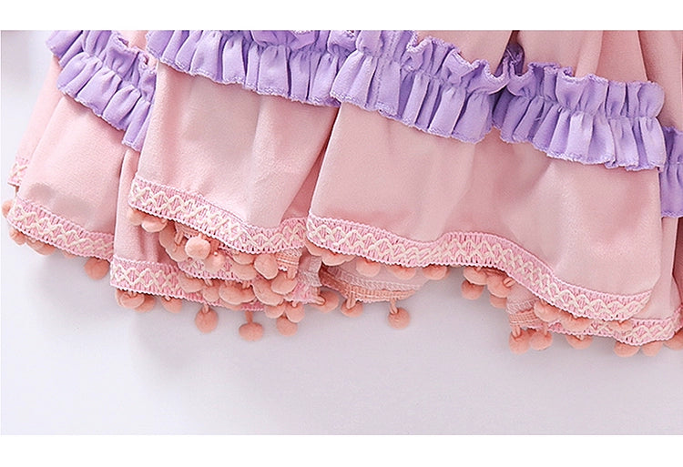 LinaBell Lolita Princess Dress for Girls 2025 New Summer Dress Children's Birthday Dress