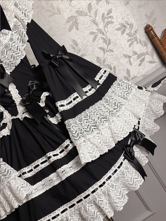 Vintage Charm Lace Lolita OP Dress