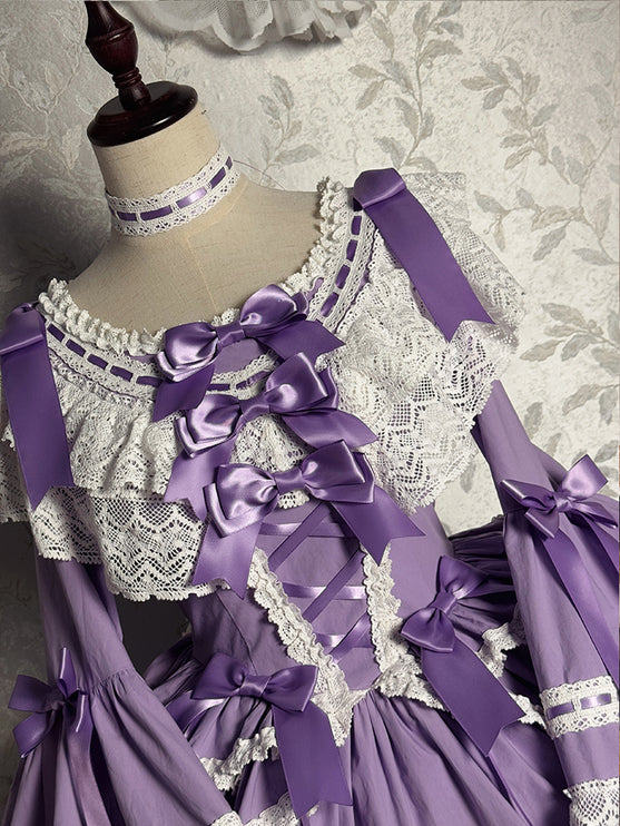 Vintage Charm Lace Lolita OP Dress