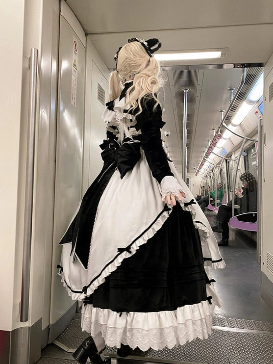 French coffee break lolita heavy industry skirt new year suit dress cute lolita dress worship cos