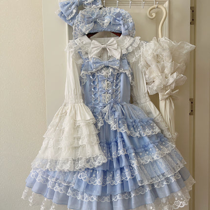 [Prelude to Love] Pink Romantic Lolita JSK Strap Dress
