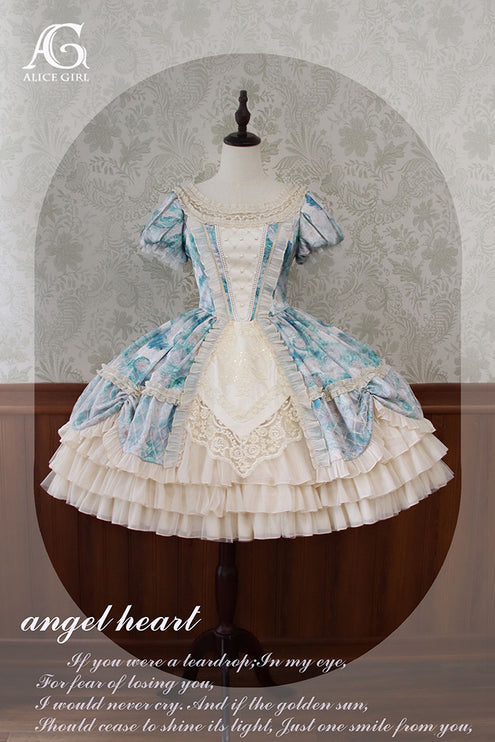 Lolita Enchanted Garden Lace Ruffled OP Dress