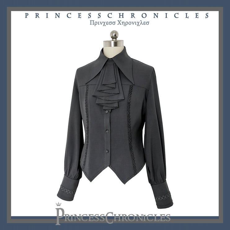 Princess Chronicles Ouji Sleeve Shirt Gothic Tailored Elegant Mutton Leg Top