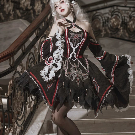 Lolita Phantom Devourer FS Full Set - Cthulhu Dark Gothic Jumper Skirt