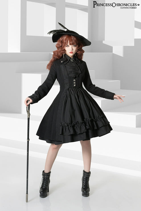 Princess Chronicles Ouji Sleeve Shirt Gothic Tailored Elegant Mutton Leg Top