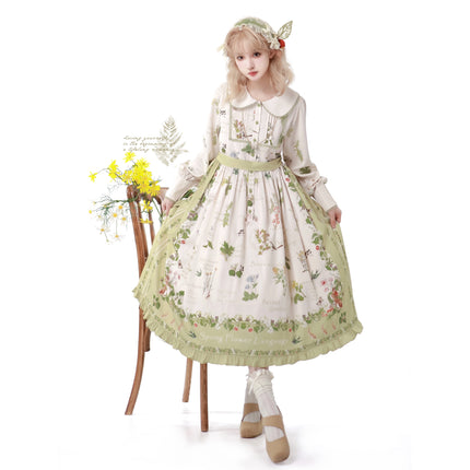 S-XXL Secret Garden Dress French CLA Elegance Lolita Spring Floral Autumn