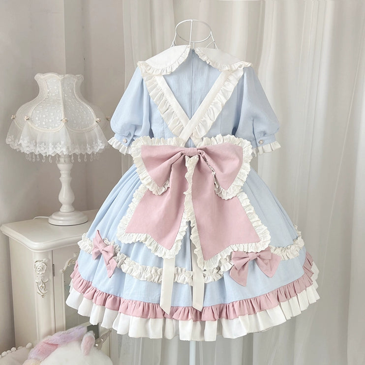 Lolita Cute Sweet Maid-Inspired Puff Short Sleeve Princess OP Lolita Dress