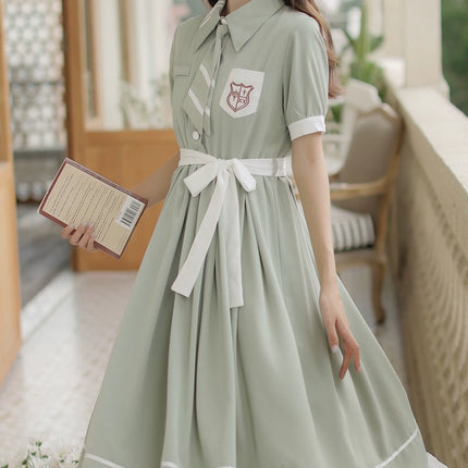 French Retro Lolita JK Dress Vintage Dress Cloak Suit