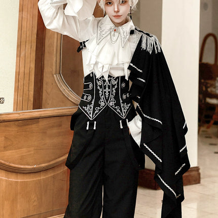 Lolita Prince-style Genderless Outfit | Cool and Stylish 2D Fantasy-Style Custom Shirt Suit