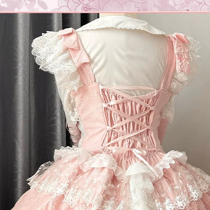 Enchanting Lolita Dress with Delicate Lace: A Whimsical Fairy - Tale Dream