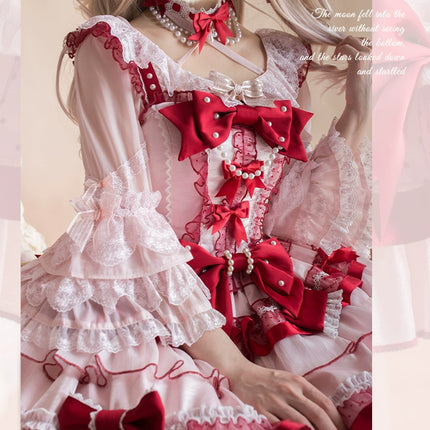 Raspberry Ribbon Vintage JSK - Original Lolita Dress