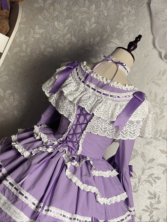 Vintage Charm Lace Lolita OP Dress