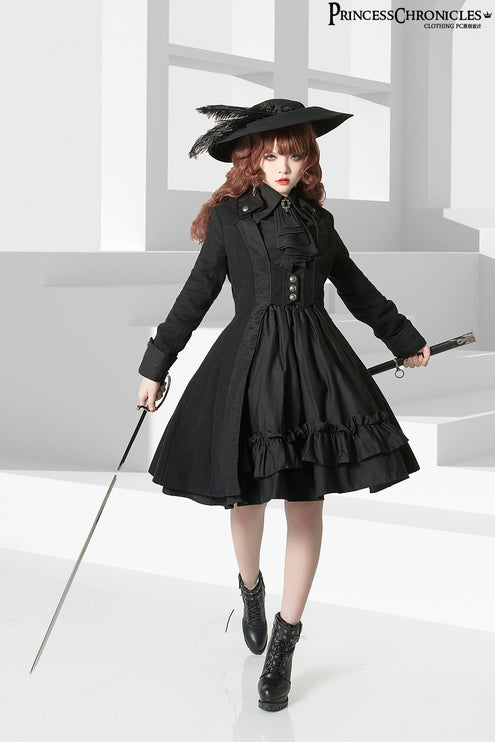 Princess Chronicles Ouji Sleeve Shirt Gothic Tailored Elegant Mutton Leg Top